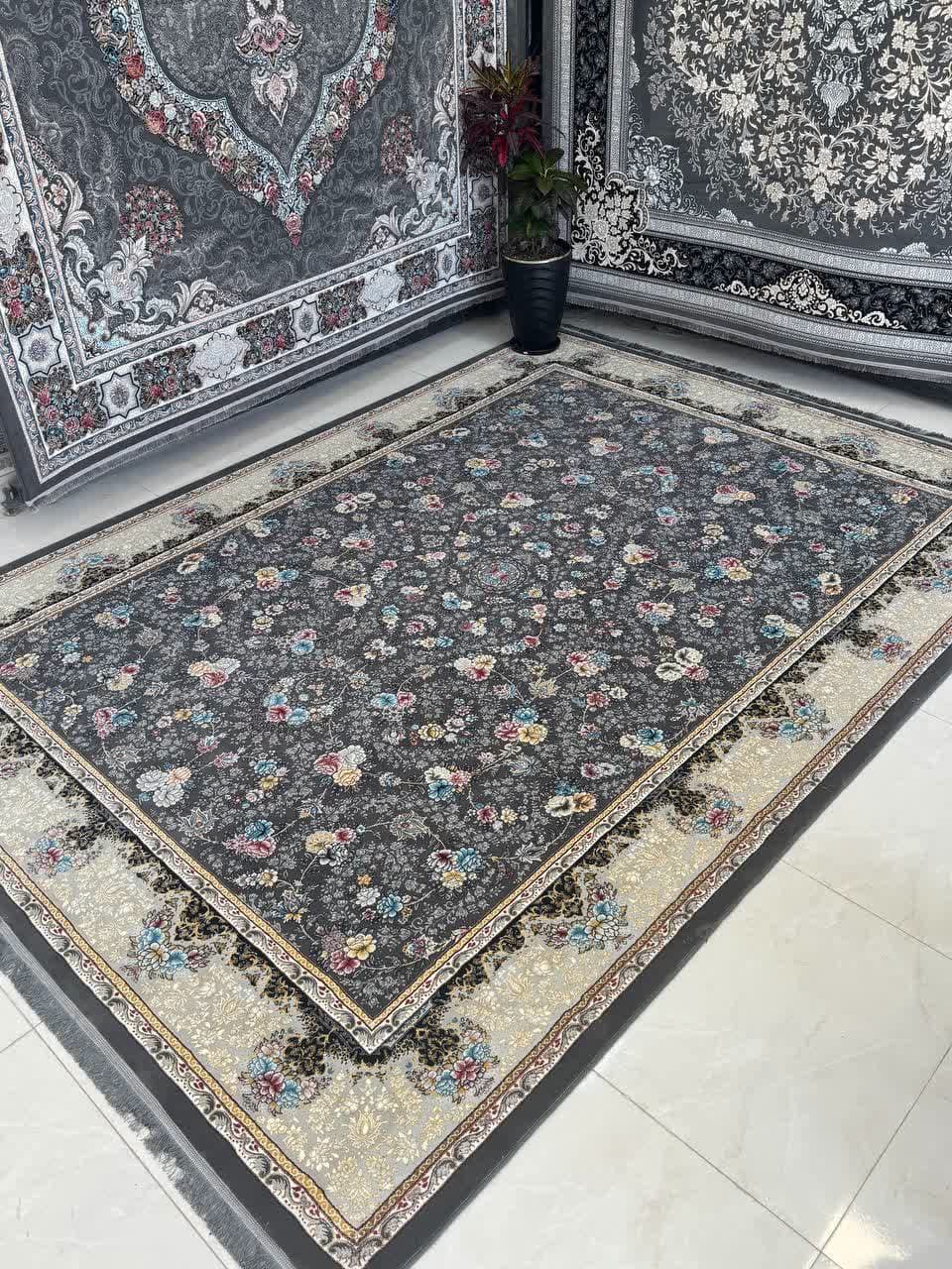 فرش 700 شانه طرح رنگین کمان